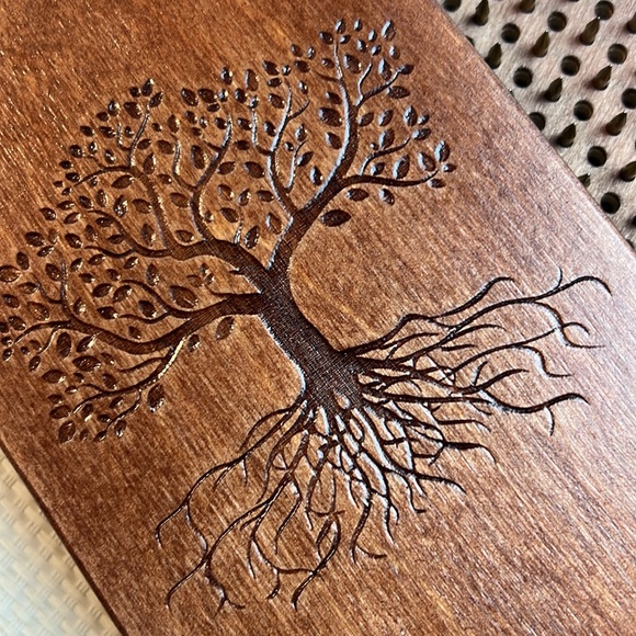 Set of 2 Sadhu Boards 10 mm, Acupuncture, Handmade 🤎 yoga board tree of life - Picture 2 of 16